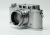 Pre-Owned - Leitz Leica IIIc 1940 w/5cm f2.0Summitar, all silver no skin w/leather case