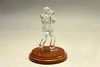 Crystal Standing Photographer with wooden base