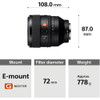 Sony - FE 50mm f/1.2 G Master Lens