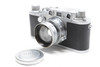 Pre-Owned - Leica - IIIc RED CURTAIN (1941-42) (SN:370974) (Total Made: 20,550) w/ Lens (SN:563404) Summitar 50mm f/2 (1941), 6000 total made.