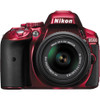 Nikon D5300 DSLR Camera with 18-55mm VR II Lens (Red)