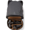 Nomatic McKinnon 21L Cube Pack and Convertible Backpack top down view open and expanded with items.