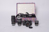 Pre-Owned - Canon A-1 w/ Canon 50mm FD/SC F/1 8 - 35mm f/2 5 canon - 135mm f/2 5 canon - 200mm f/4 canon
