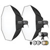 Westcott FJ400-SE 400Ws Strobe with FJ-X3 M Universal Trigger (110V, US Power Cord 3-Light Kit)