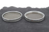 Pre-Owned - AS-IS 2x Leica - filters UVa little crack in one and haze in second filter. Silver E.Leitz Germany.