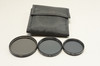 Pre-Owned 58mm, 67mm, 77mm Filter Set w/ Case