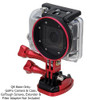 Fotodiox GoTough  - Red Quick Release Mount w/ Screw Holes for GoPro