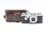 Pre-Owned - Leica IIIf Red Dial D.R.P. Rangefinder Film Camera w/ Elmar 5cm f/3.5 & leather case Made in 1956 Germany