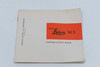 Pre-Owned Leitz-Leica M3 Instruction Manual (English)