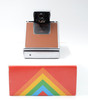 Pre-Owned - Vintage Refurbished Polaroid SX-70 Model 2 White Folding Instant Film Camera with brown leather case