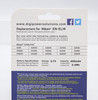 Digipower Digital Replacement Battery EN-EL19 for Nikon S100, S3100, 3200, 3300, 4100, 4200, 4300, 5200, 6400, and 6500 (Black)