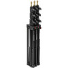 Manfrotto - 1052BAC-brn Alu Air Cushioned Compact Stand,Blk 7.75'