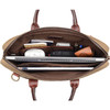 ONA The Kingston 15" Laptop Briefcase Waxed Cotton with Leather Accents (Field Tan)