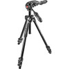 Manfrotto - MK290LTA3-3WUS 290 Light Aluminum Tripod with 3-Way Pan/Tilt Head