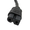 USA Polarized Power Cord (NEMA 1-15P to IEC320C7) - Black