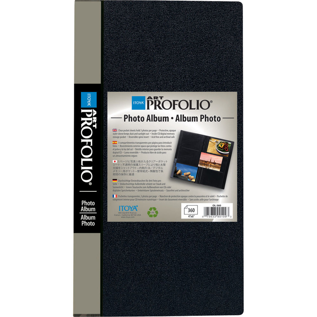 Itoya Slim Profolio 4 x 6 Photo Album (360 Photos) at