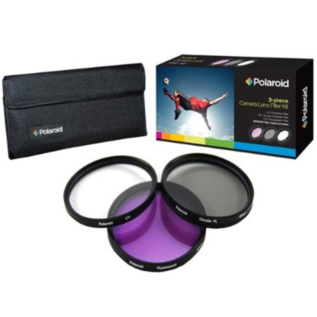 Polaroid Optics 67mm 3 Piece Filter Set (UV, CPL, FLD) at Acephoto.net