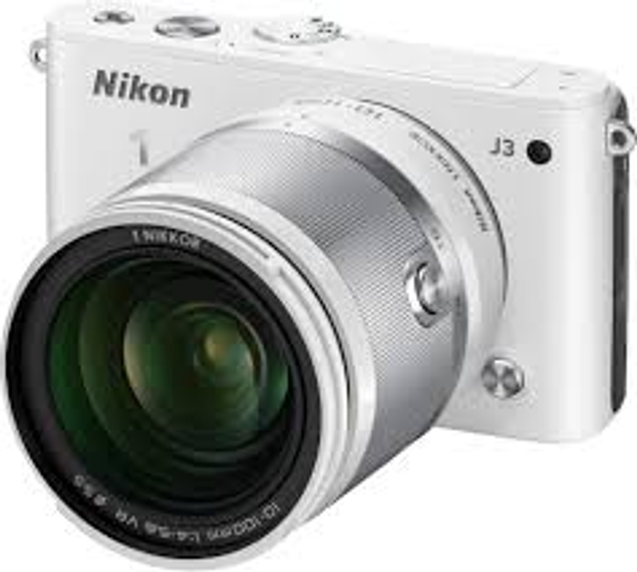 Nikon 1 J3 Mirrorless Camera W/ 10-100mm (White)