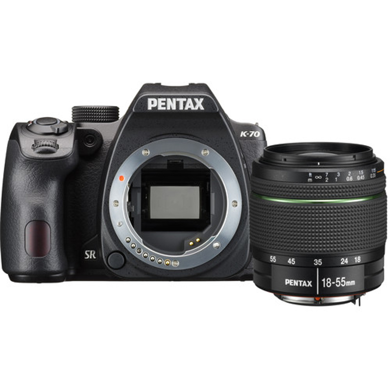 Pentax K-70 DSLR Camera with 18-55mm Lens (Black) - Ace Photo