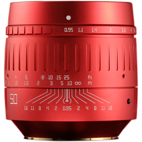 TTArtisan 50mm Lens for Leica M-Mount (Red) - Main Image