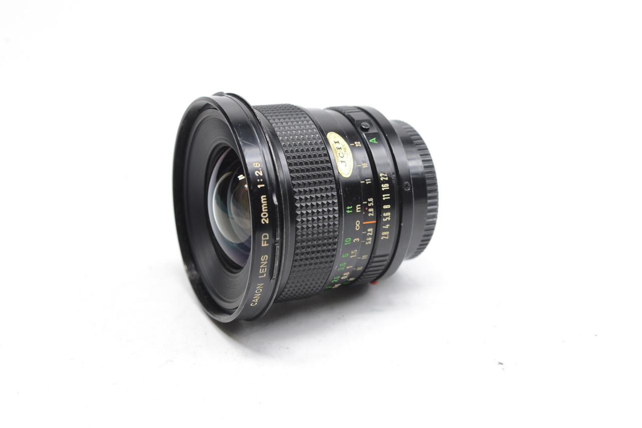 美品　Canon FD 20mm f2.8mm FDマウント Pre-Owned - Canon 20mm F2.8 FD Mount for film cameras