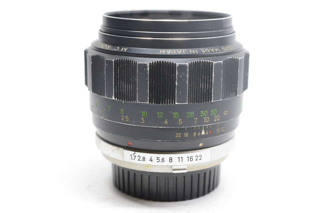 【 希少レンズ/動作品 】ミノルタ Minolta MC Rokkor 85mm F/1.7 Portrait MF Lens レンズ ミノルタ MINOLTA MC ROKKOR 85mm F1.7［ジャンク品］ 一眼カメラ用