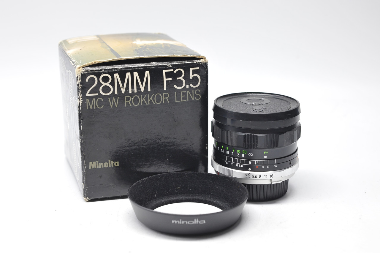 Pre-Owned - Minolta 28MM f/3.5 MC W Rokkor-SG MANUAL LENS