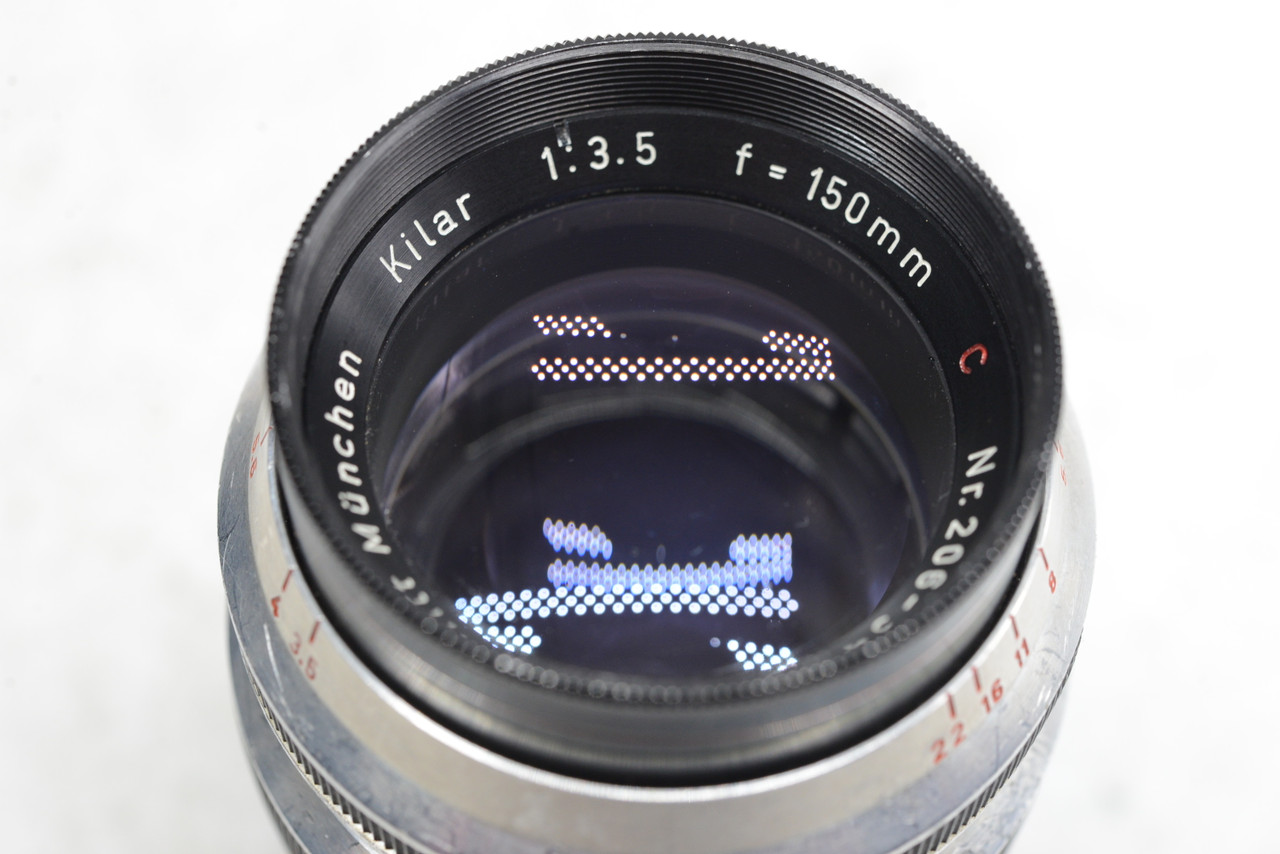 △ Heinz Kilfitt Munchen ハインツ キルフィット Kilar 1:3.5 fu003d150mm C レンズ △ ① - カメラ、光学機器