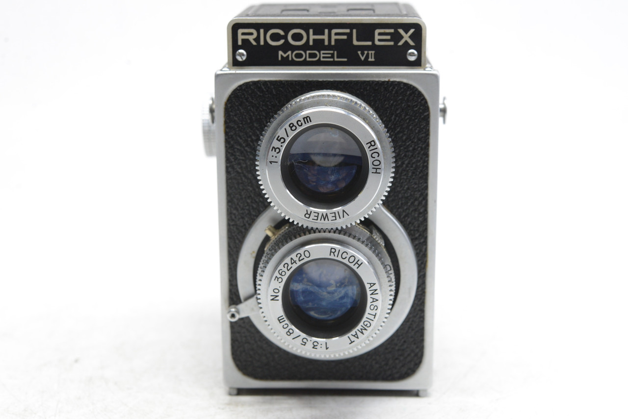 *As Is* Ricoh Ricohflex VII TLRw/Anastigmat 80mm F/3.5 u0026 Leather Case