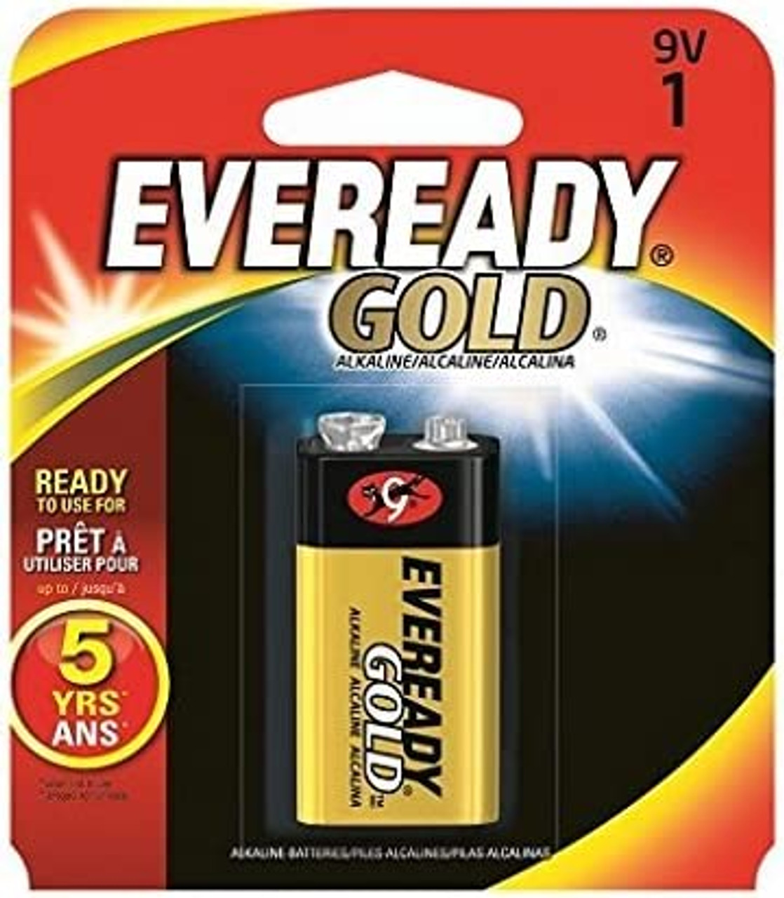 Eveready Gold Alkaline 9V Batteries - 2 Pack