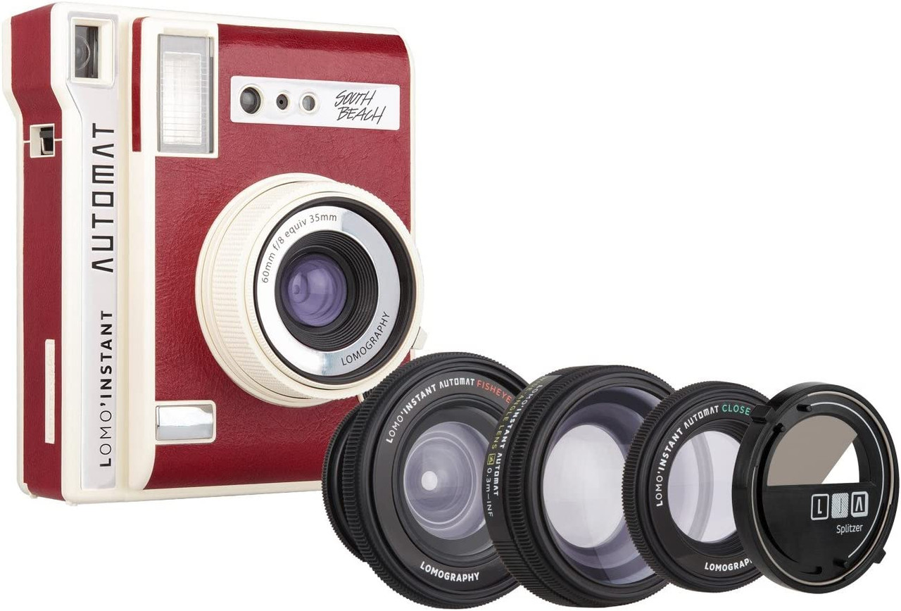 antiguo Menos Agradecido Lomography Lomo'Instant Automat South Beach + 3 Lenses - Instant Film Camera  - Ace Photo