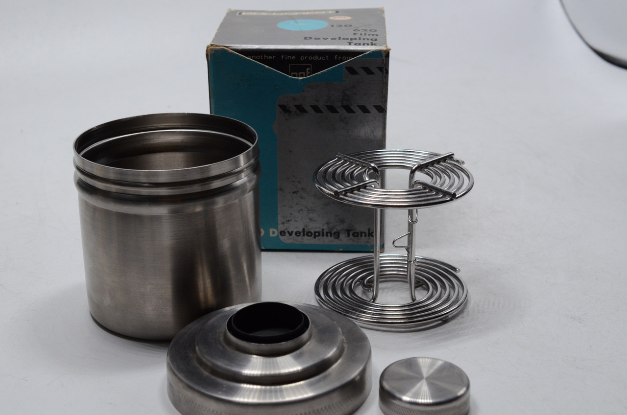 GOLDCREST 120/35 MM Film Tank Stainless w/2 reel 120mm