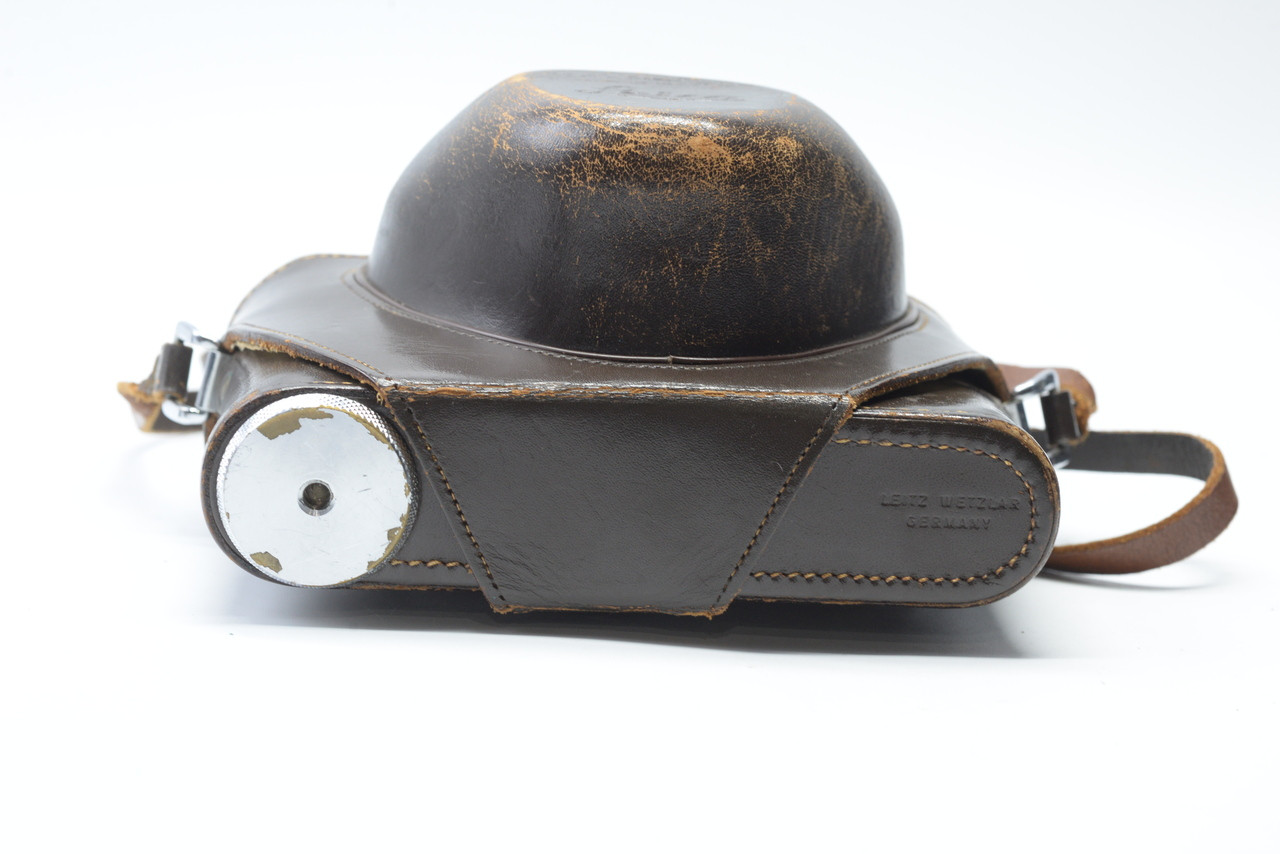 Pre-Owned Leica Leitz Vintage Brown Leather Case M2 M3 M4 Leica Leitz Brown Leather Camera Bag vintage main image 2