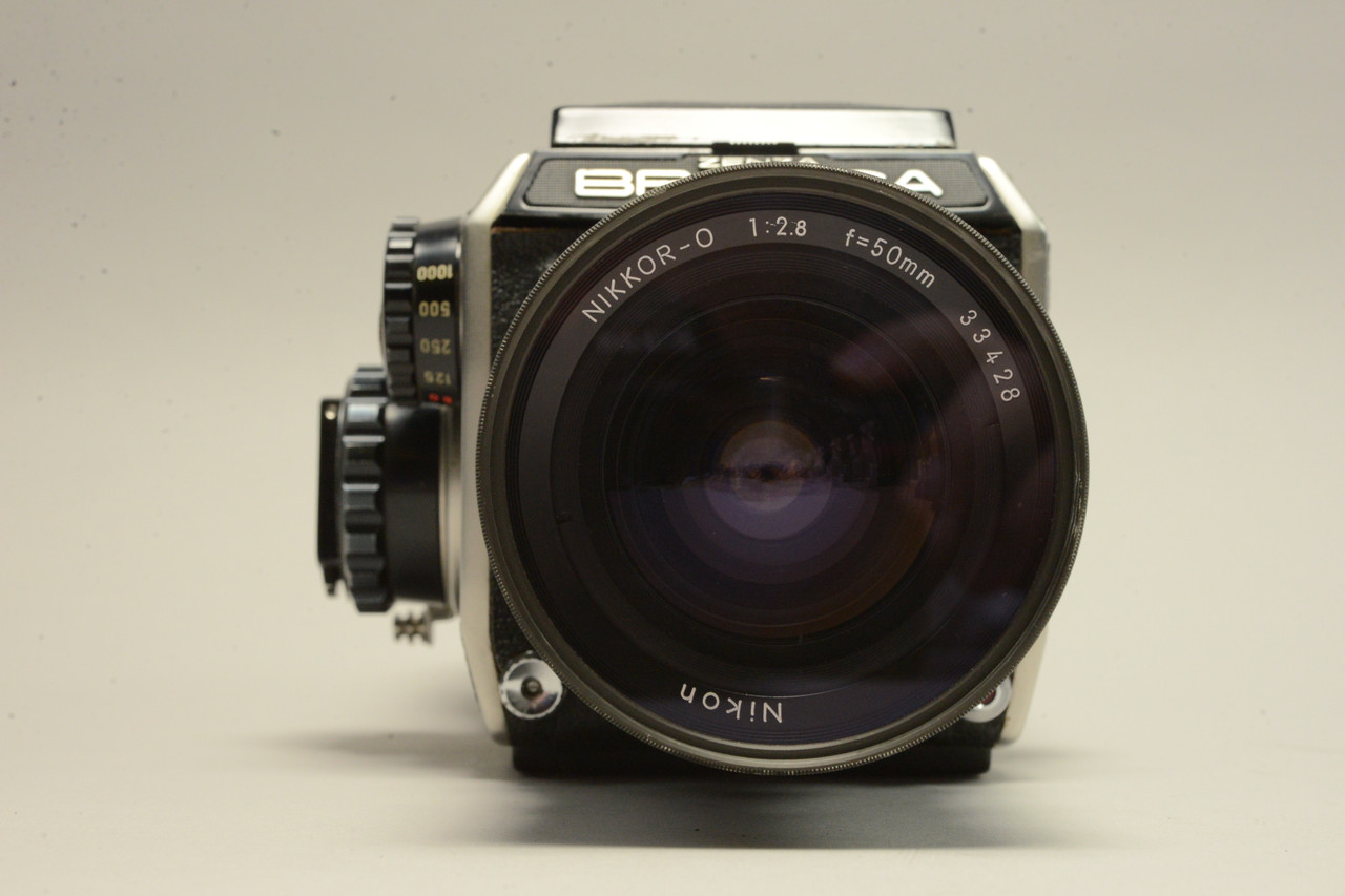 Zenza Bronica EC Camera Body w/ Nikon Nikkor-O 50mm f/2.8 le