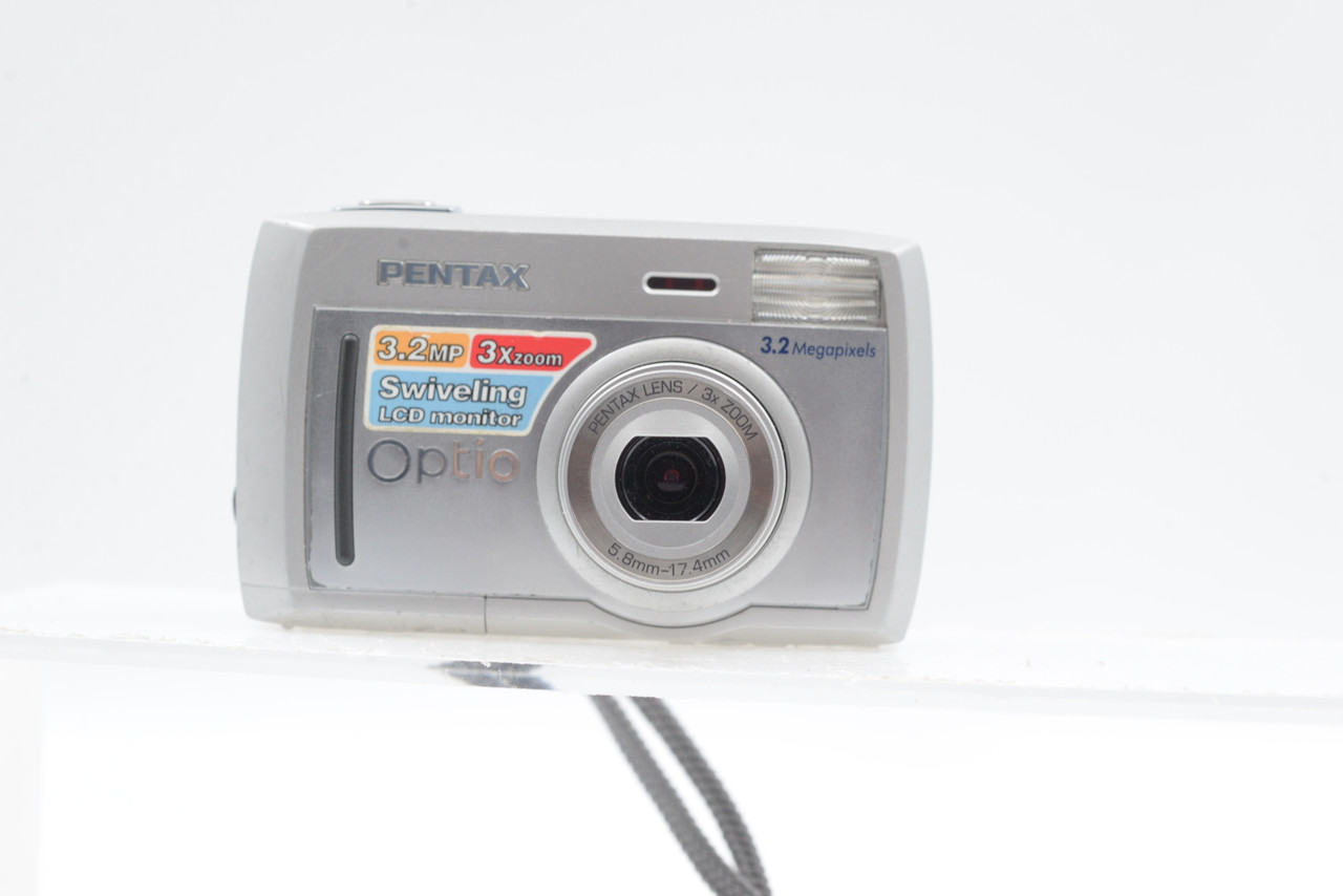 Pre-Owned - Pentax Digital Camera Optio 33L 3.2MP Silver Fli