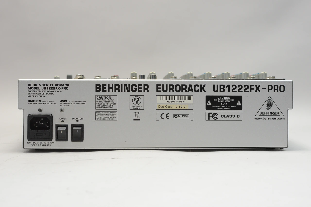 Pre-Owned Behringer Eurorack UB1222FX-PRO 16-Input Mixer
