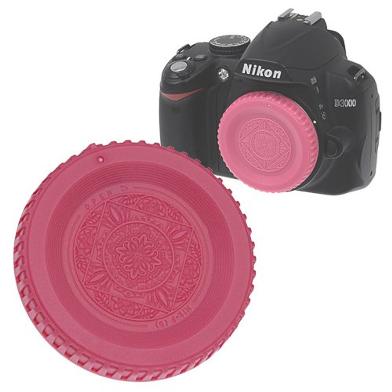 pink dslr camera