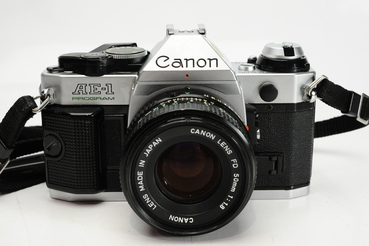 Pre-Owned - Canon AE-1 Program Silver w/ 50mm 1.8 FD/SC Lens at