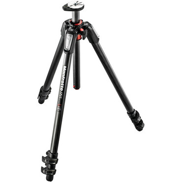 Manfrotto MT055CXPRO3 055 Carbon Fiber 3-Section Tripod with Horizontal Column (Black)