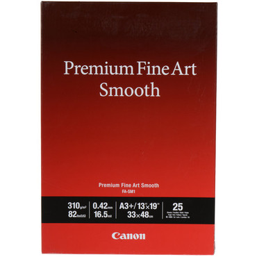 Canon Premium Fine Art Smooth Paper 13 x 19, 25 Sheets)