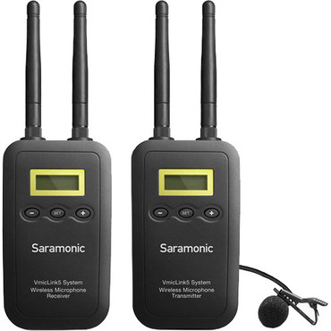 Saramonic VmicLink5 5.8 GHz SHF Three Microphone Wireless Lavalier and Receiver System (5725 to 5875 MHz)