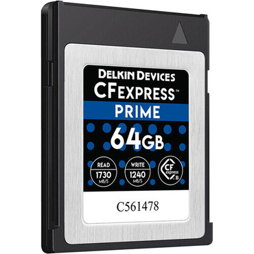 Delkin Devices 64GB PRIME CFexpress Type-B Memory Card