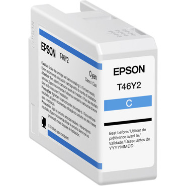 Epson P900 INK T46Y Cyan UltraChrome PRO10 Ink Cartridge (50mL)