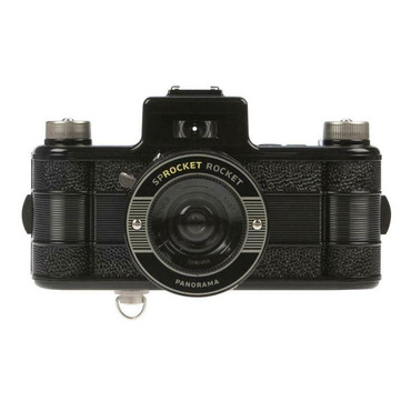 Lomography Sprocket Rocket 35mm Film Camera, 30mm Lens, Black #HP400