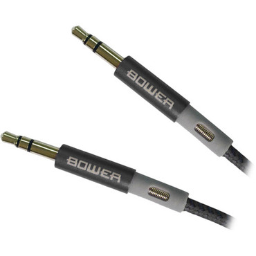 Bower BI-CBA3BLK 3.5mm to 3.5mm Auxiliary Cable (3' Black)