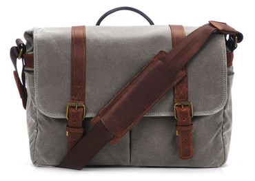 ONA Brixton Camera/Laptop Messenger Bag (Smoke)