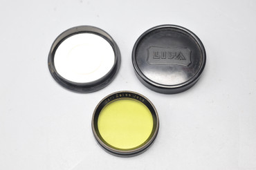 Pre-Owned - Carl Zeiss Jena Gelbglas Lx42  42mm Push On Yellow Lens Filter in LIFA Case