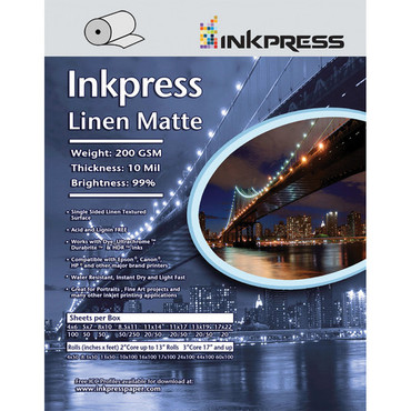 Linen Matte 200Gsm., 13X19 Inch, 50 Sheets