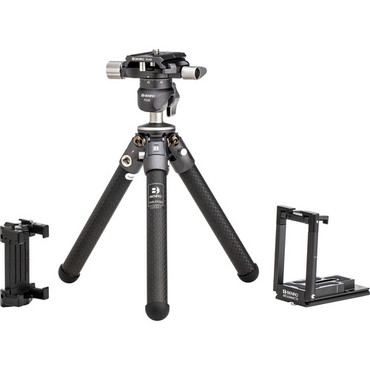 Benro TablePod Pro Kit Carbon Fiber Tripod and Ball Head with ArcaSmart 70mm Smartphone Adapter Plate