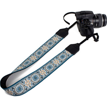 Perri's Leathers Ltd. 2" Jacquard Camera Strap (Blue Mandala)